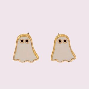 Simple Spooky Ghost Halloween Stud Earrings​​